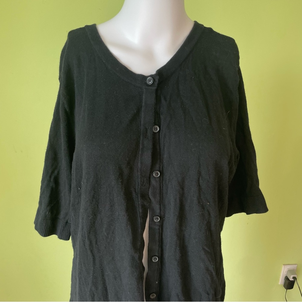 Target Black Basic Solid Button Up Cardigan Sweat… - image 5